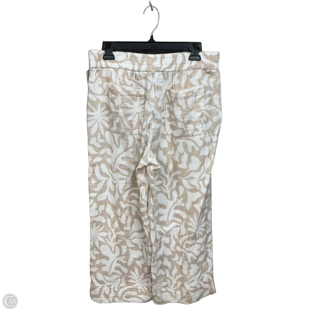 Pants Linen By Lou And Grey In Tan & White, Size: 8