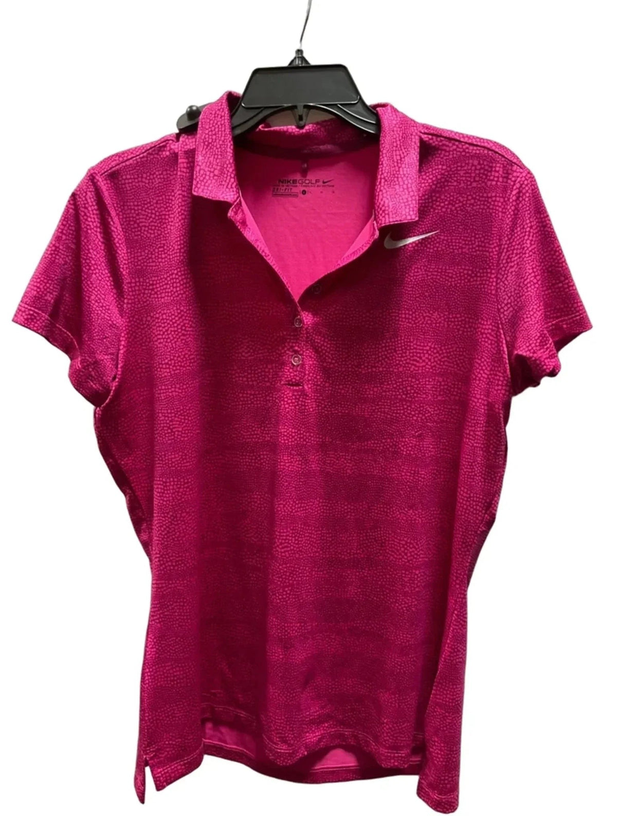 Top Short Sleeve By Nike In Pink, Size: L