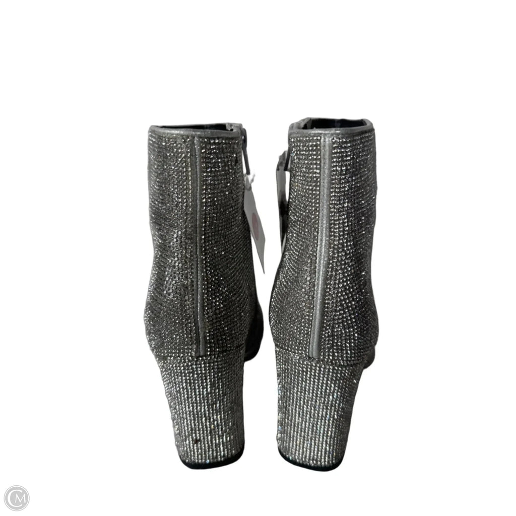 Boots Ankle Heels By A New Day In Silver, Size: 6
