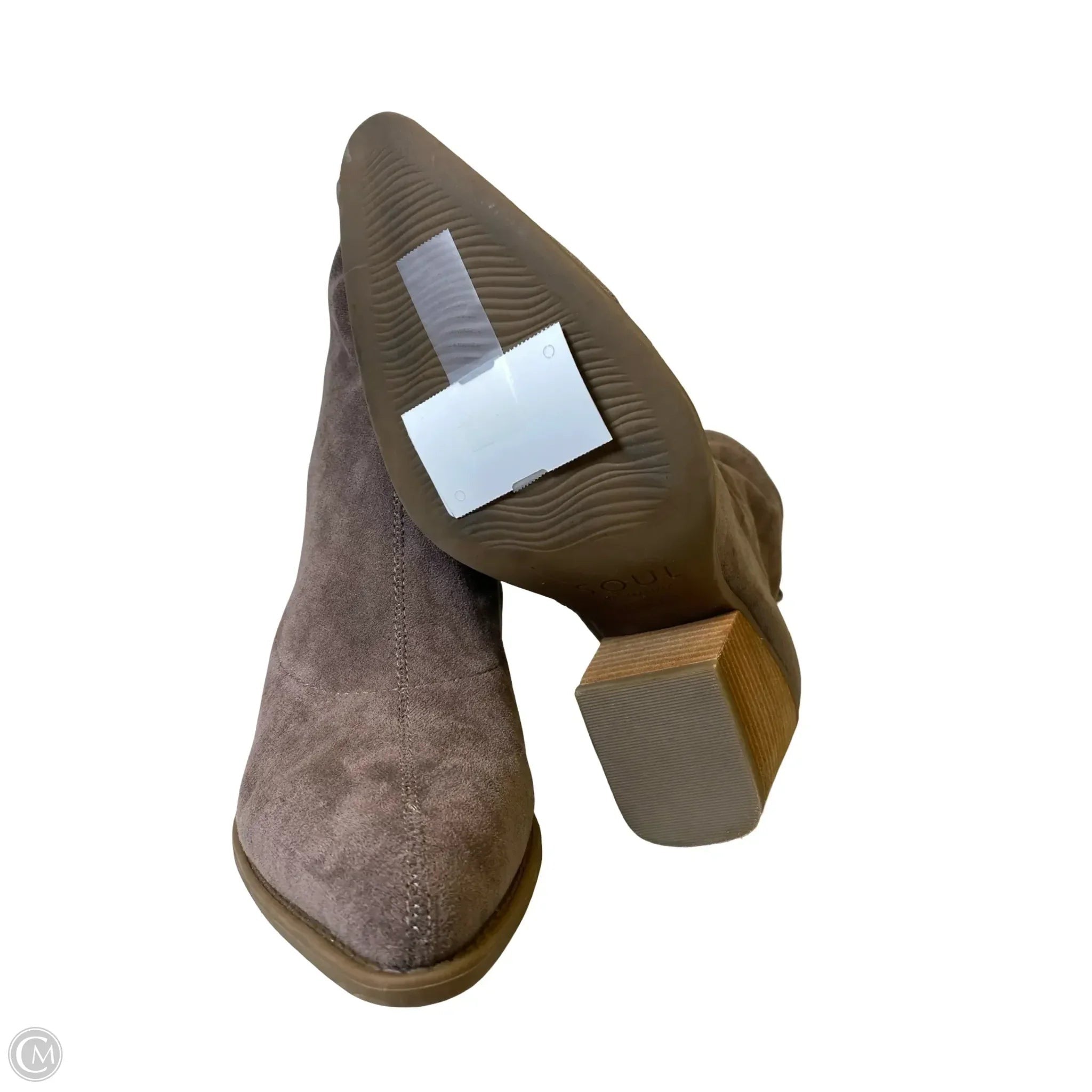 Boots Ankle Heels By Naturalizer In Brown, Size: 8.5W