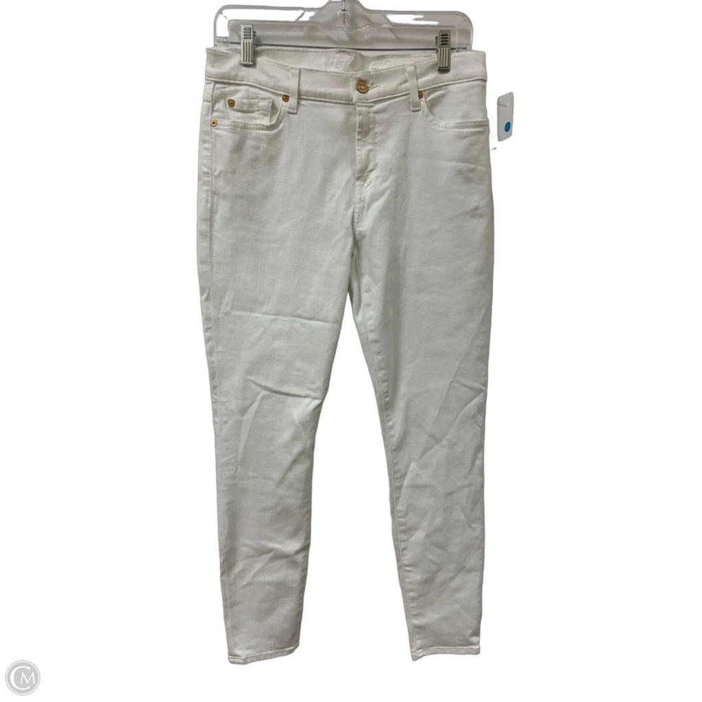 Jeans Skinny By 7 For All Mankind In White, Size: 10