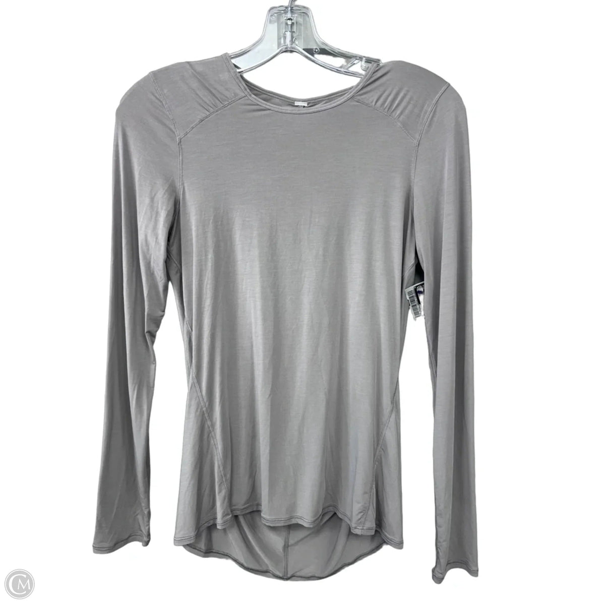 Athletic Top Long Sleeve Crewneck By Lululemon In Grey, Size: 6