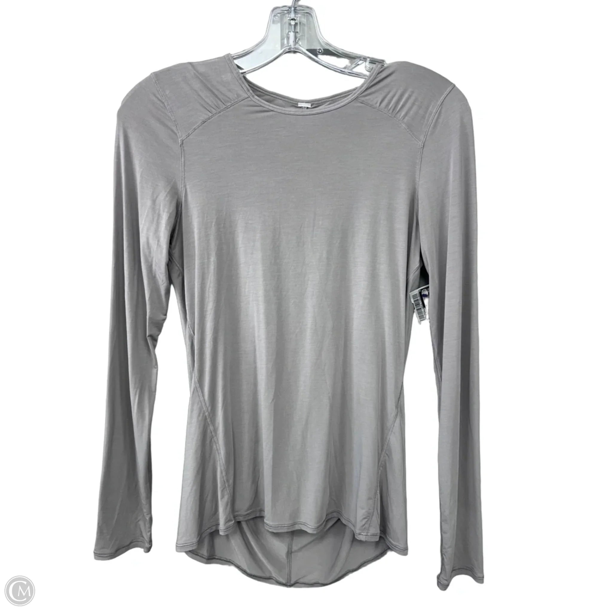 Athletic Top Long Sleeve Crewneck By Lululemon In Grey, Size: 6