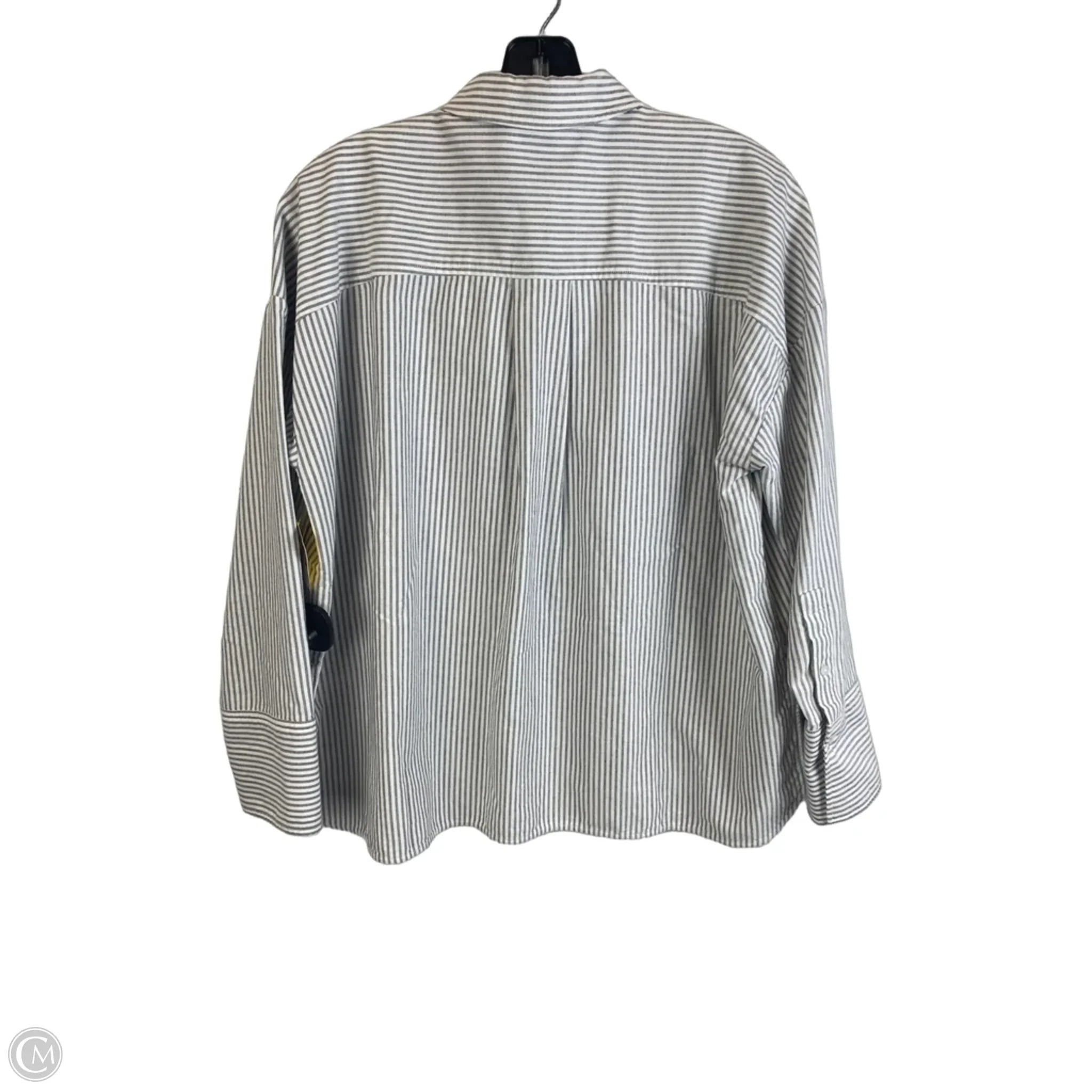 Top Long Sleeve By Everlane In Striped Pattern, Size: S