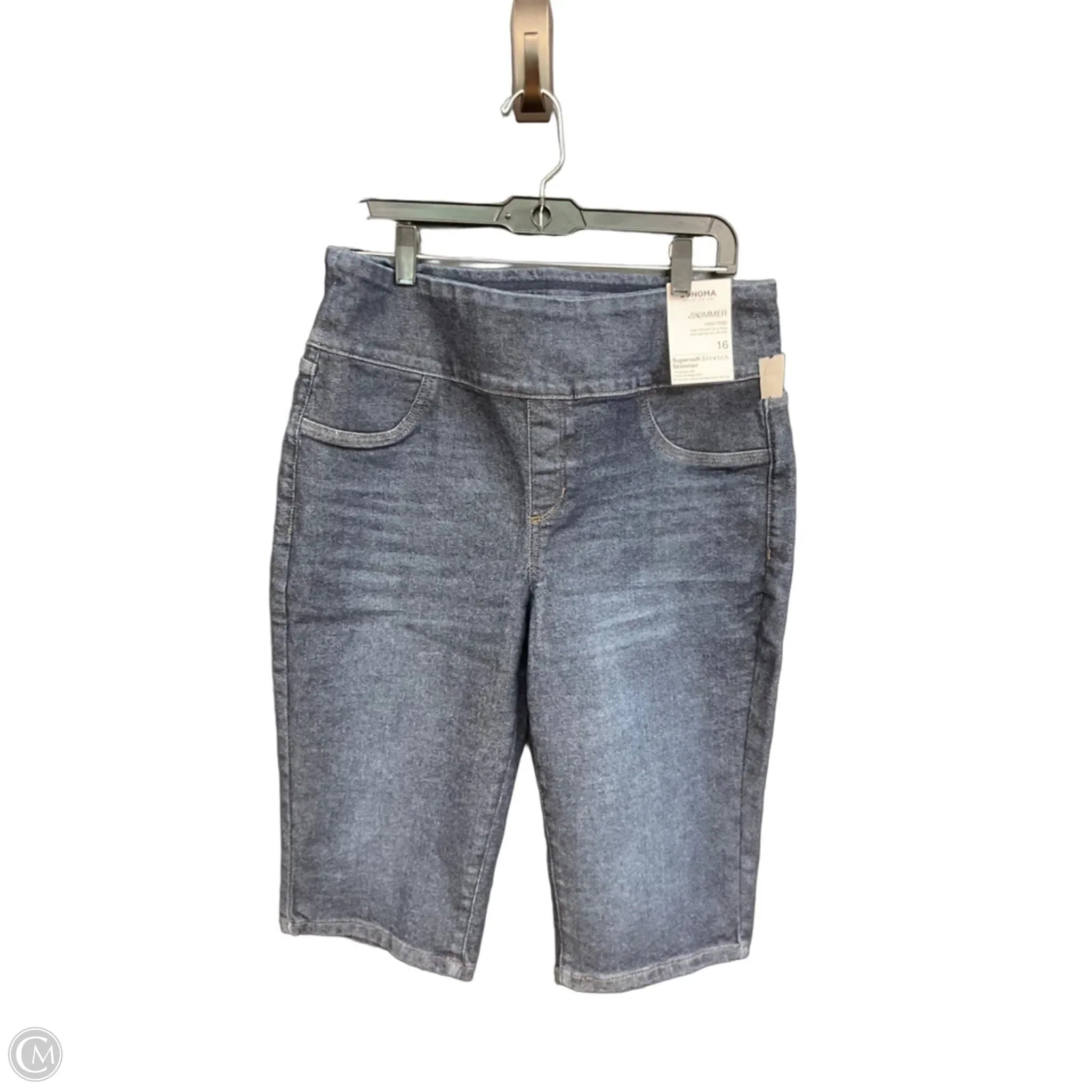 Capris By Sonoma In Blue Denim, Size: 16