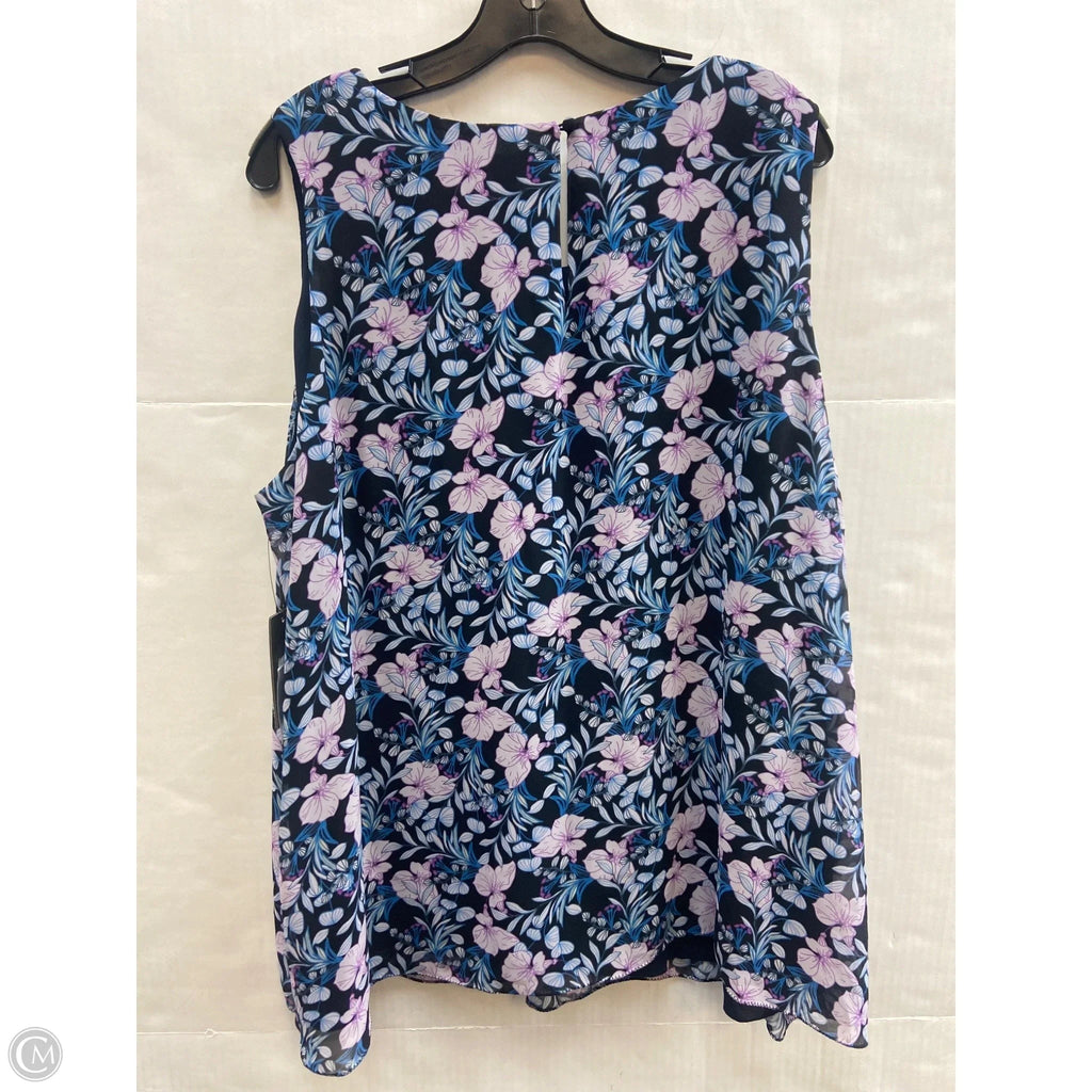 Top Sleeveless By Vince Camuto In Navy, Size: 3x