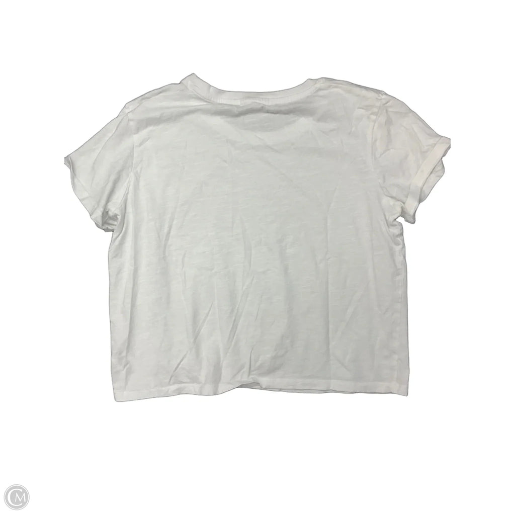 Top Short Sleeve By Splendid In White, Size: M