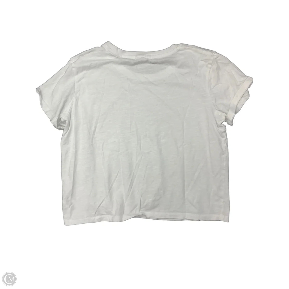Top Short Sleeve By Splendid In White, Size: M