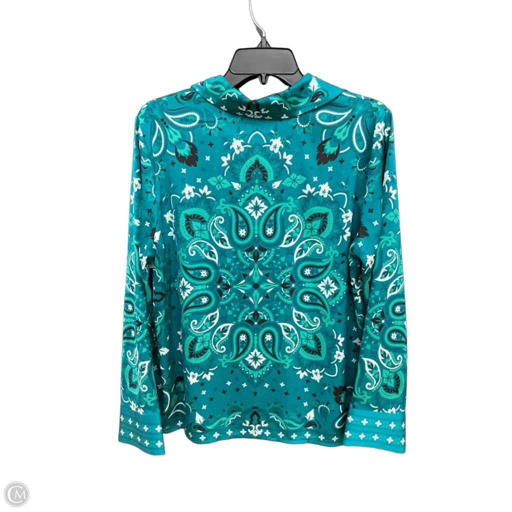 Blouse Long Sleeve By Rachel Zoe In Green, Size: M