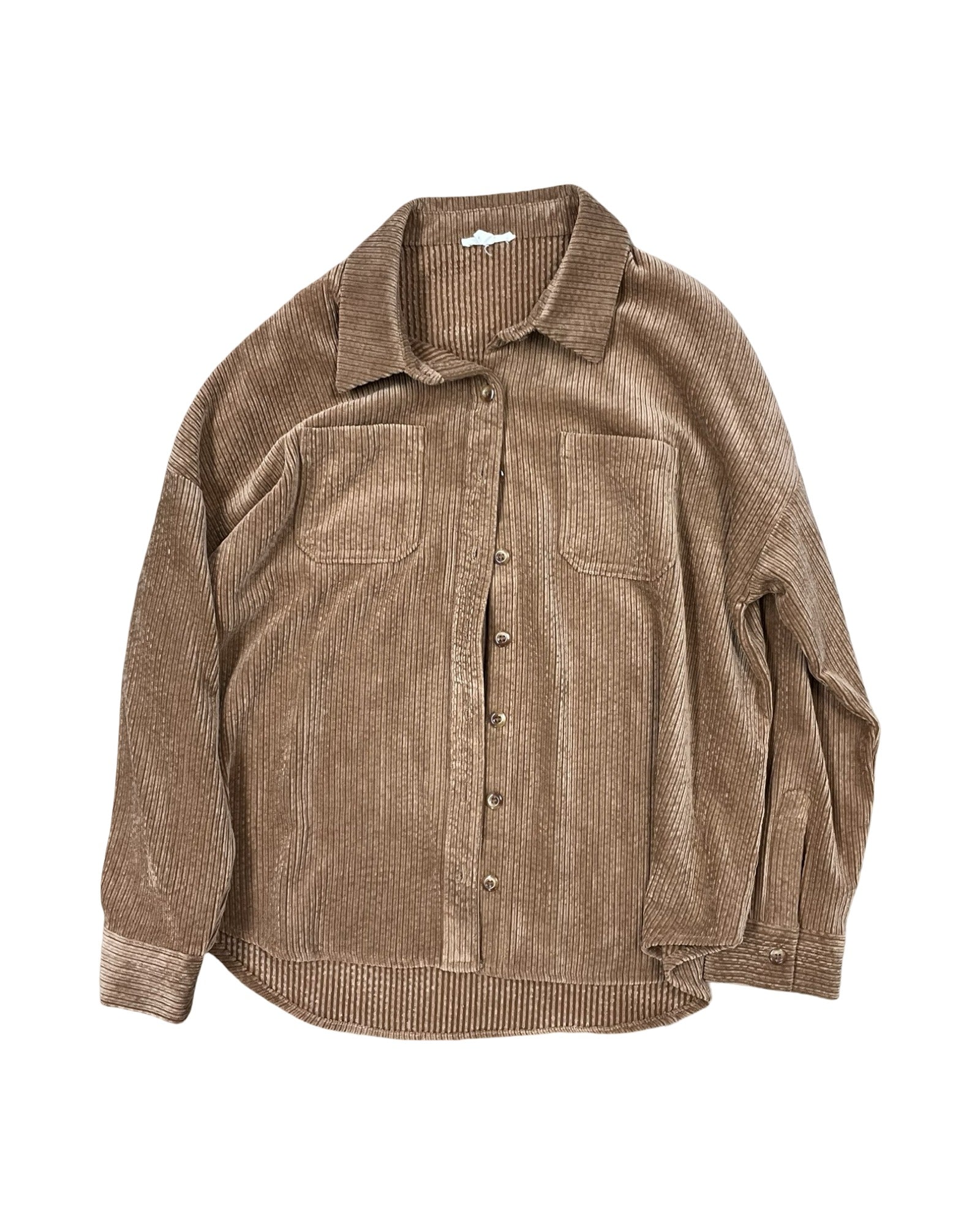 Jacket Shirt By Maurices In Gold, Size:L
