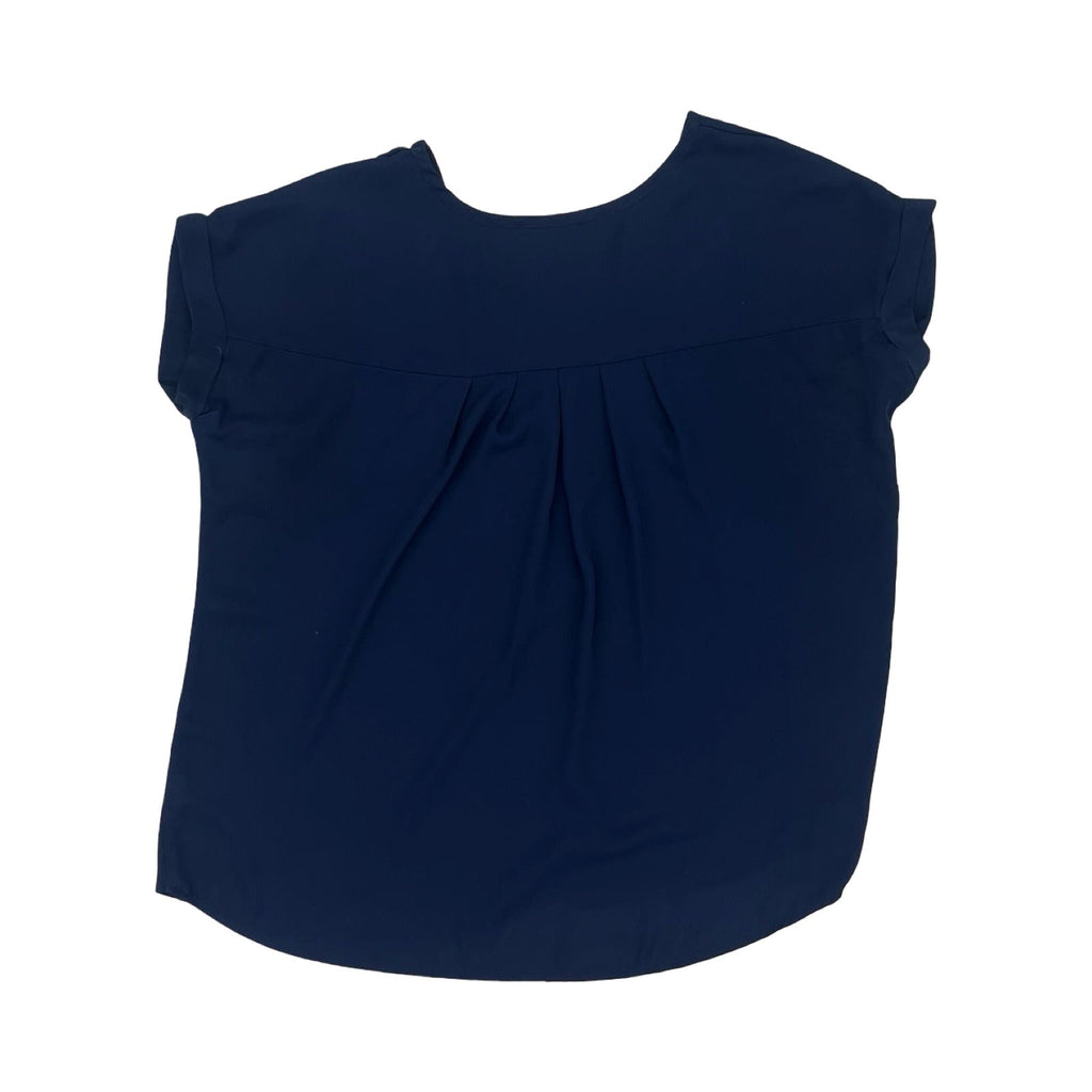 Blouse Ss By Clothes Mentor In Navy, Size:Xl