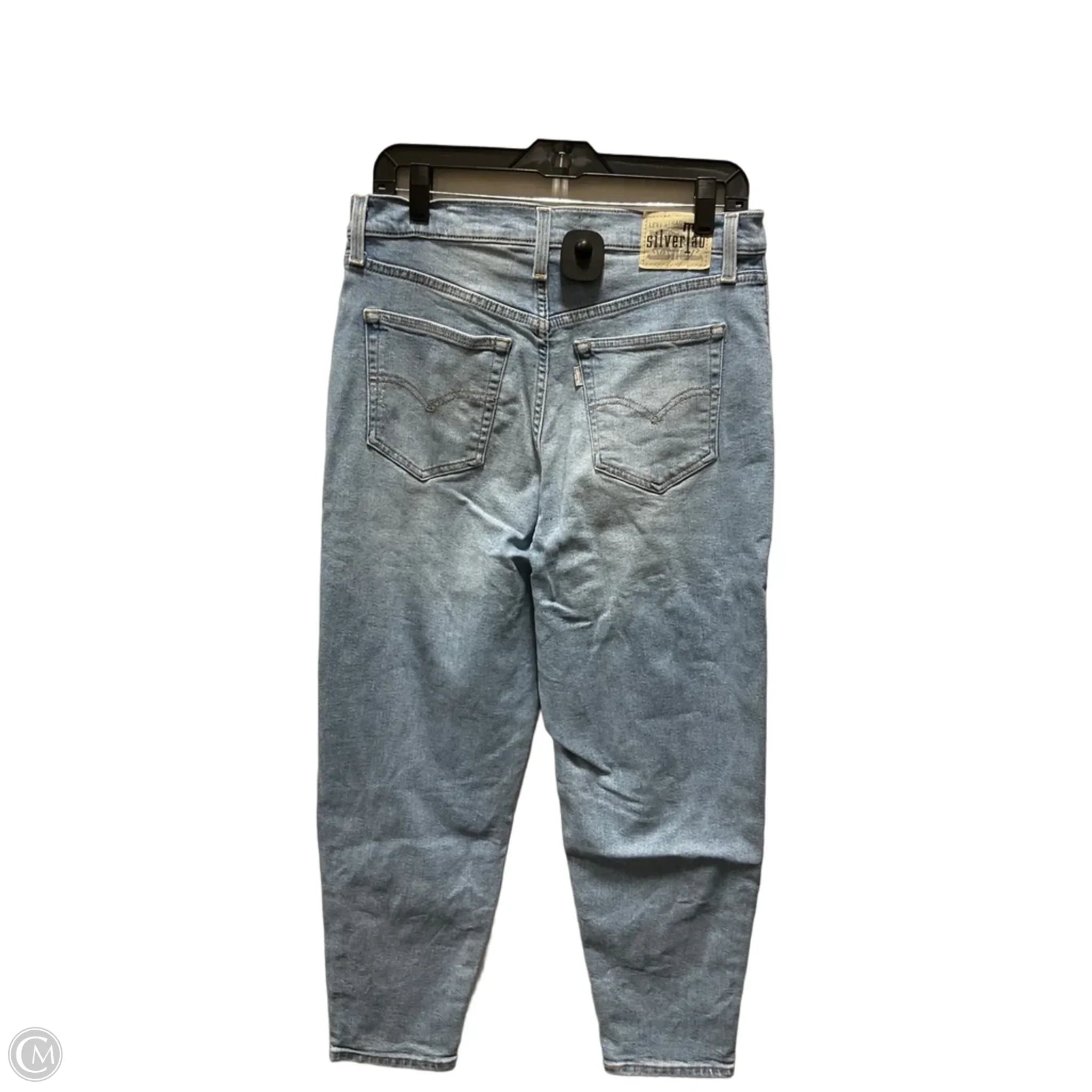 Jeans Cropped By Levis In Blue Denim, Size: 8