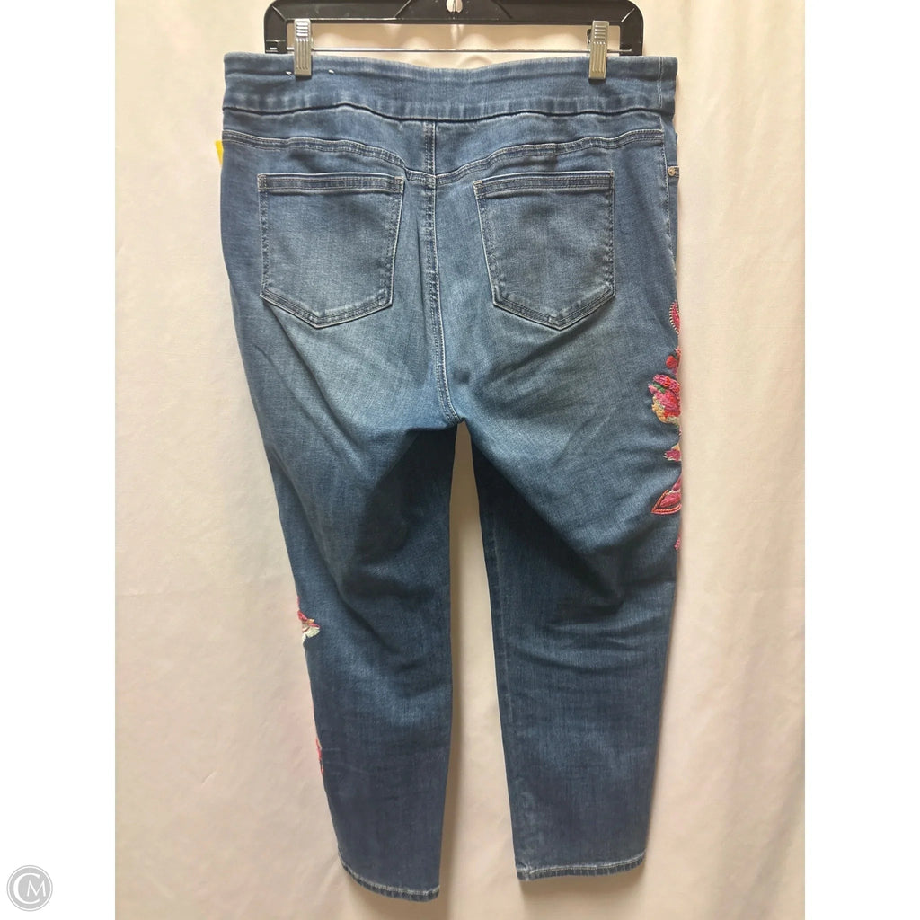 Capris By Chicos In Blue Denim, Size: 10