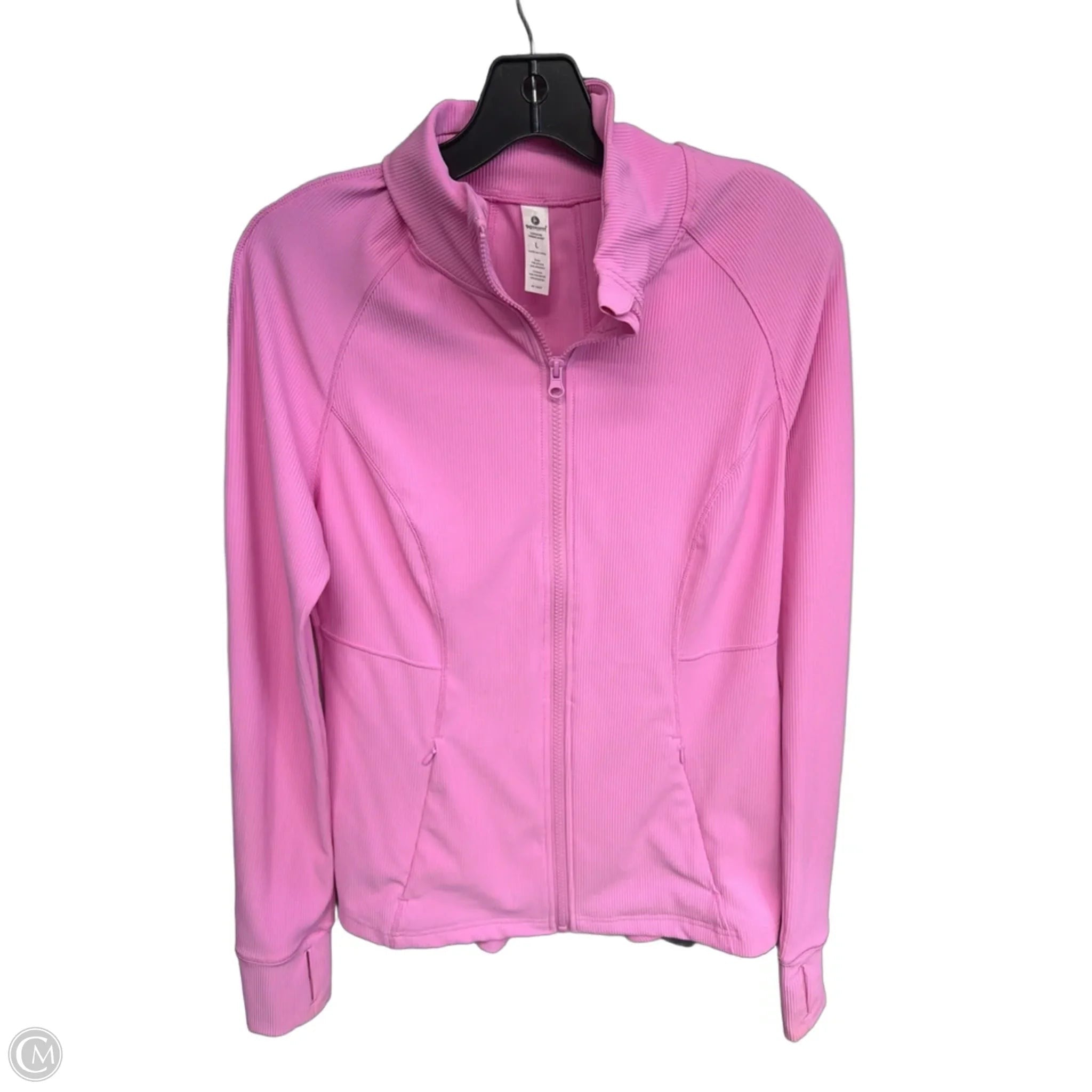 Athletic Jacket By 90 Degrees By Reflex In Pink, Size: L