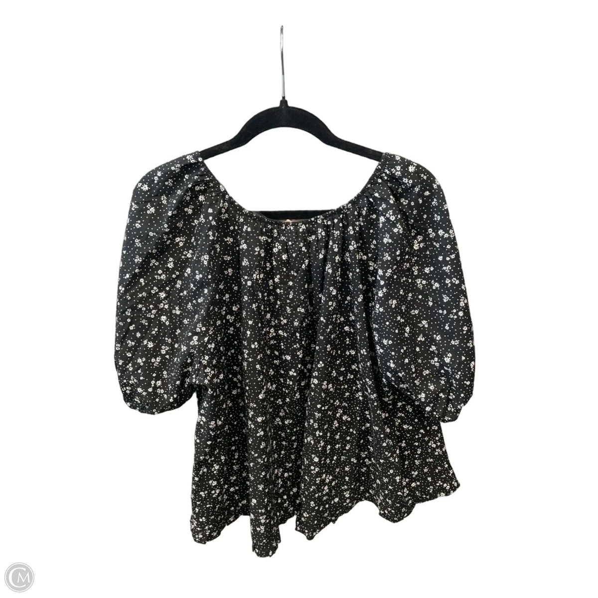 Blouse Short Sleeve By Universal Thread In Black, Size: Xxl