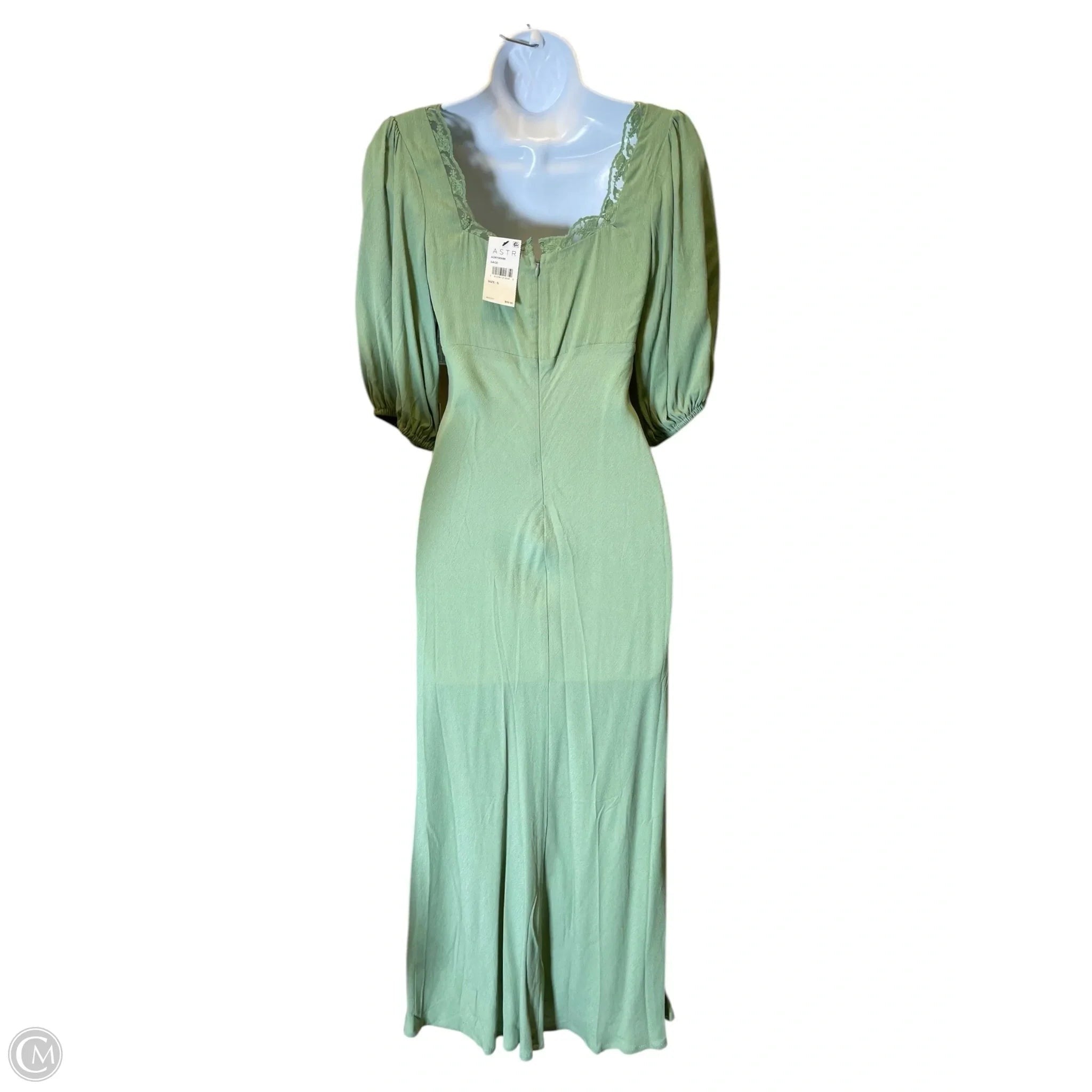 Dress Casual Midi By Astr In Green, Size: S