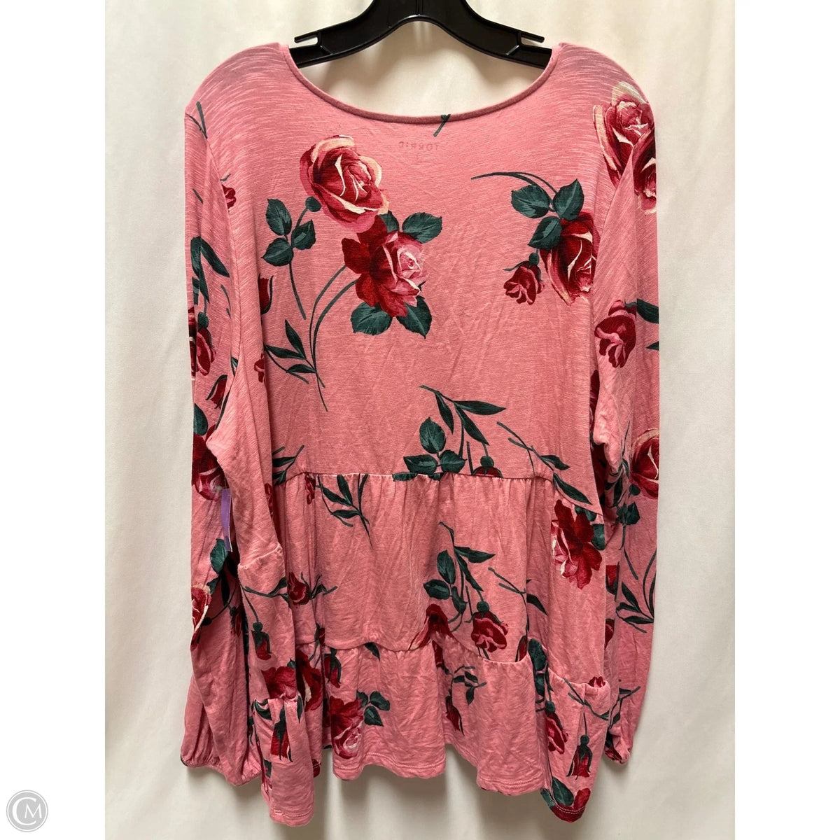 Top Long Sleeve By Torrid In Pink, Size: 3x