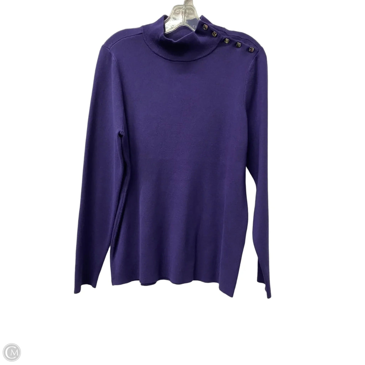 Sweater By Chicos In Purple, Size: L