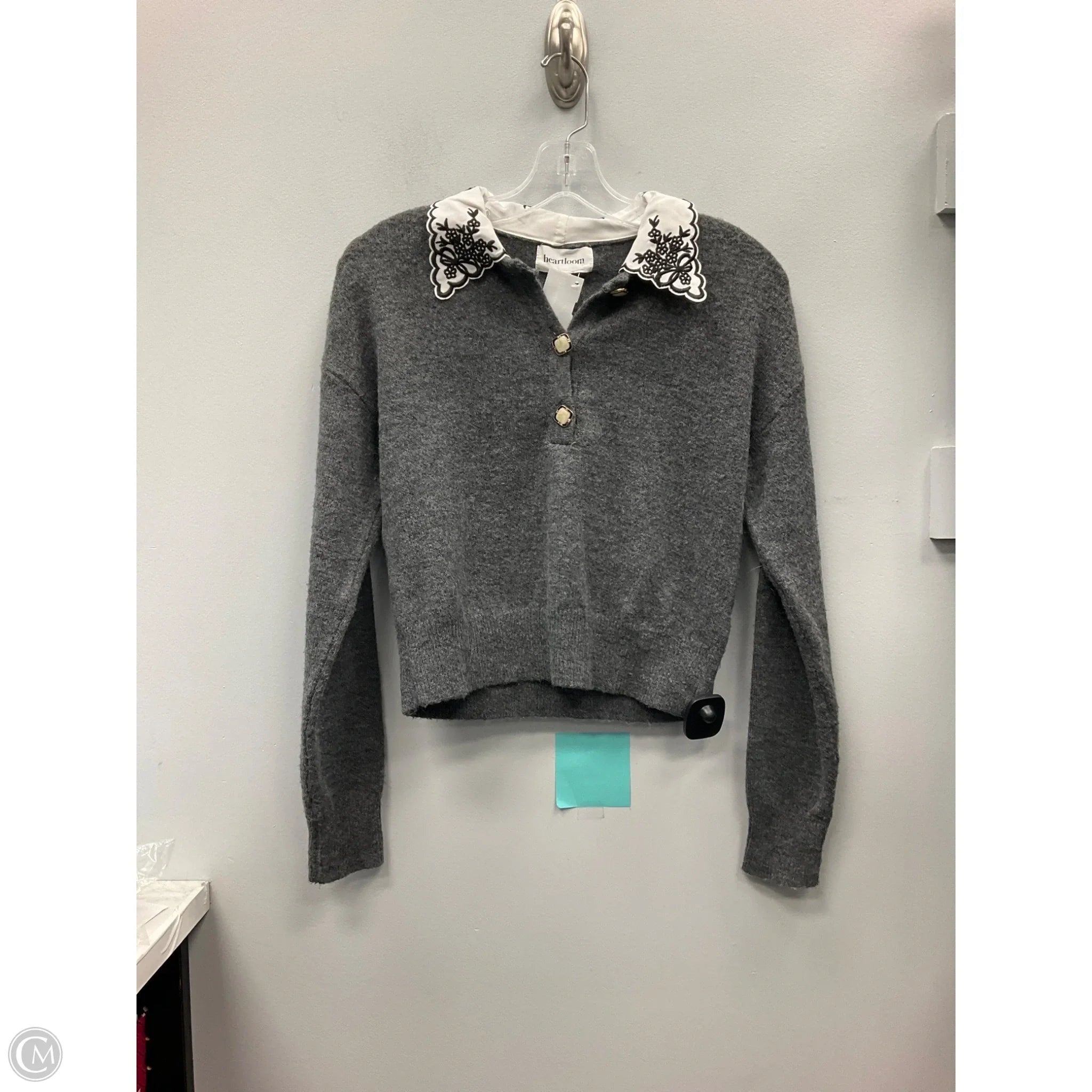 Sweater By Heartloom In Grey, Size: Xs