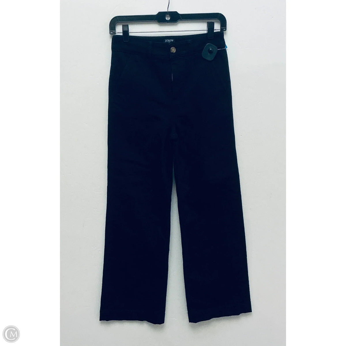 Jeans Straight By J. Crew In Black Denim, Size: 2