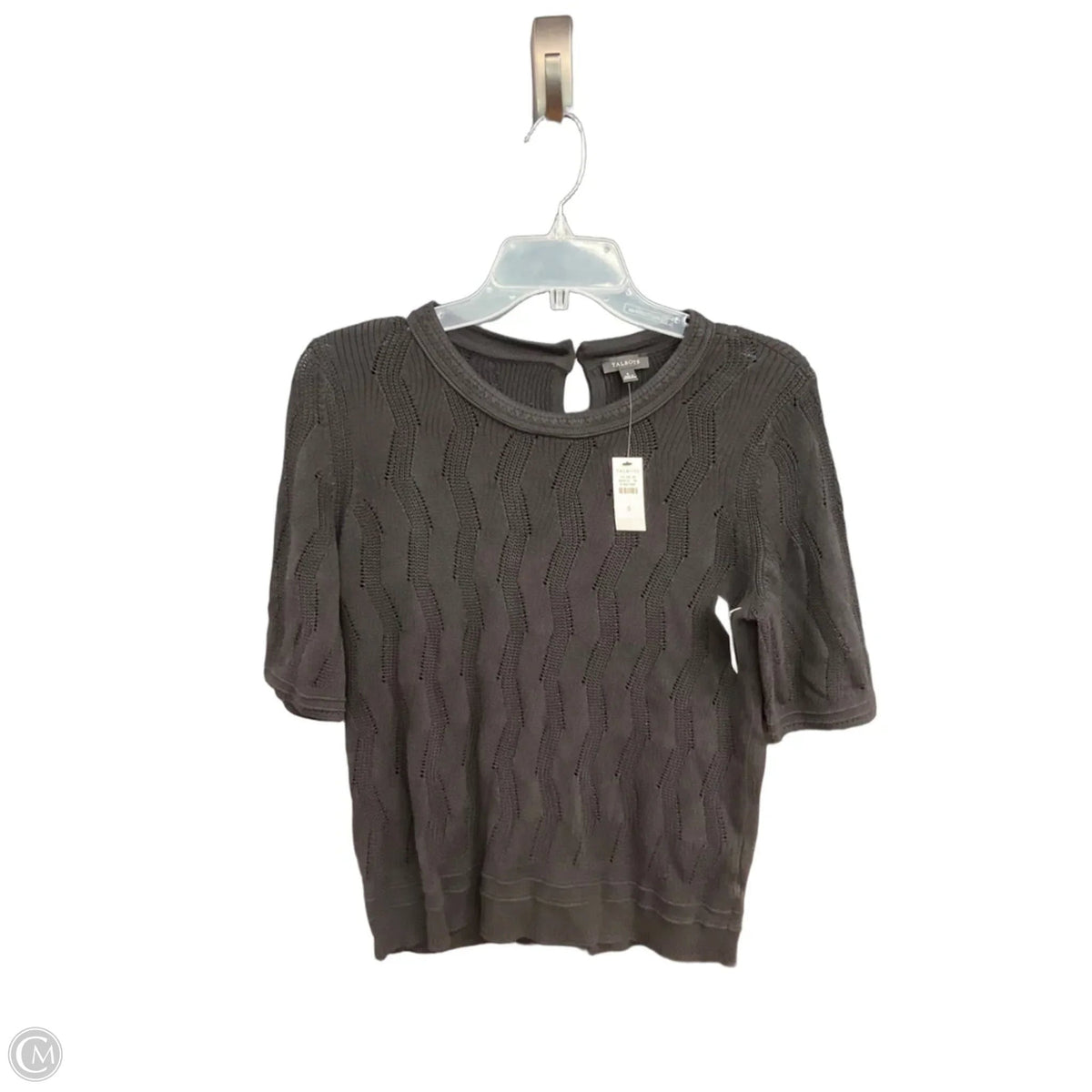 Top Short Sleeve By Talbots In Black, Size: S