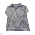 Athletic Top Long Sleeve Collar By Nike In Purple, Size: L