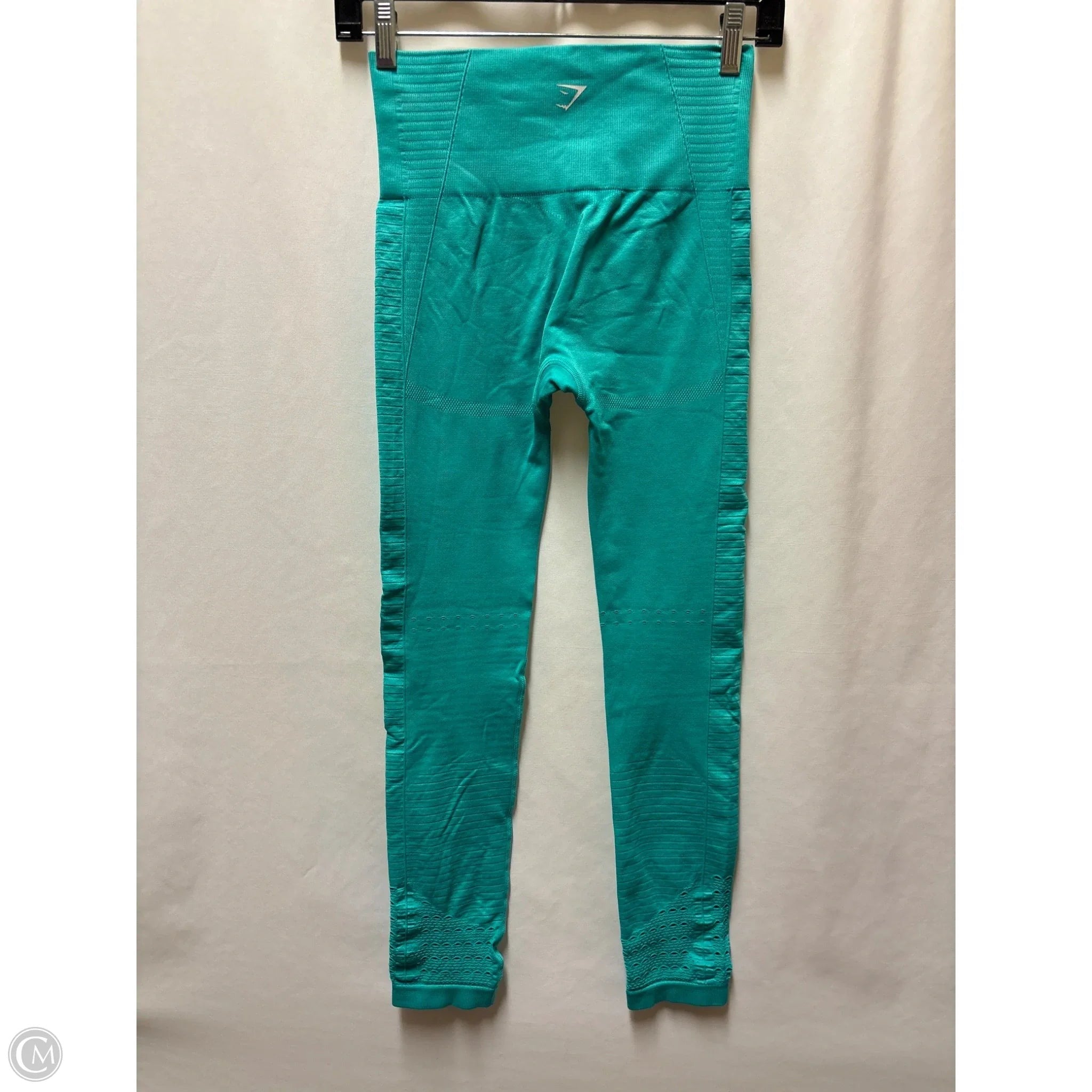 Athletic Leggings By Gym Shark In Teal, Size: S