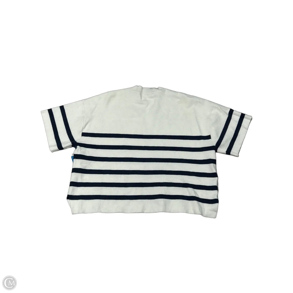 Sweater Short Sleeve By Abercrombie And Fitch In Striped Pattern, Size: Xs