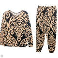 Pajamas 2pc By Clothes Mentor In Black & Tan, Size: S