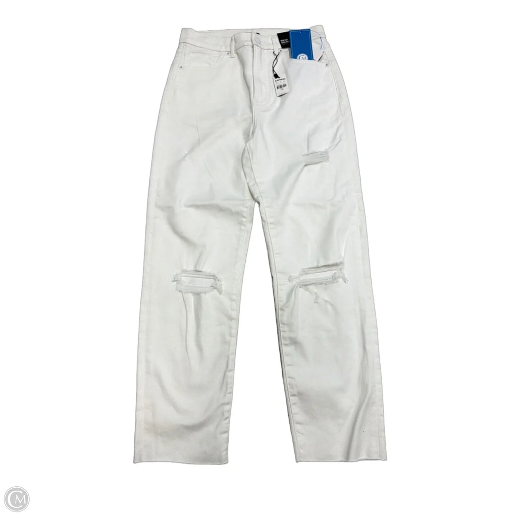 New! Jeans Straight By Express In White, Size: 4