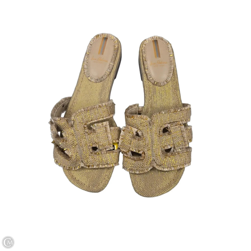 Sandals Flip Flops By Sam Edelman In Gold, Size: 10