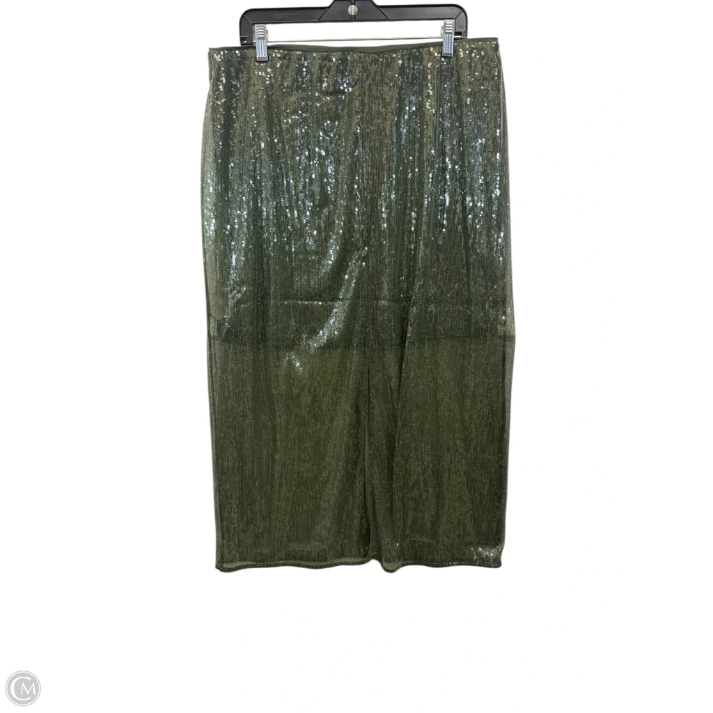 Skirt Maxi By A New Day In Green, Size: Xl
