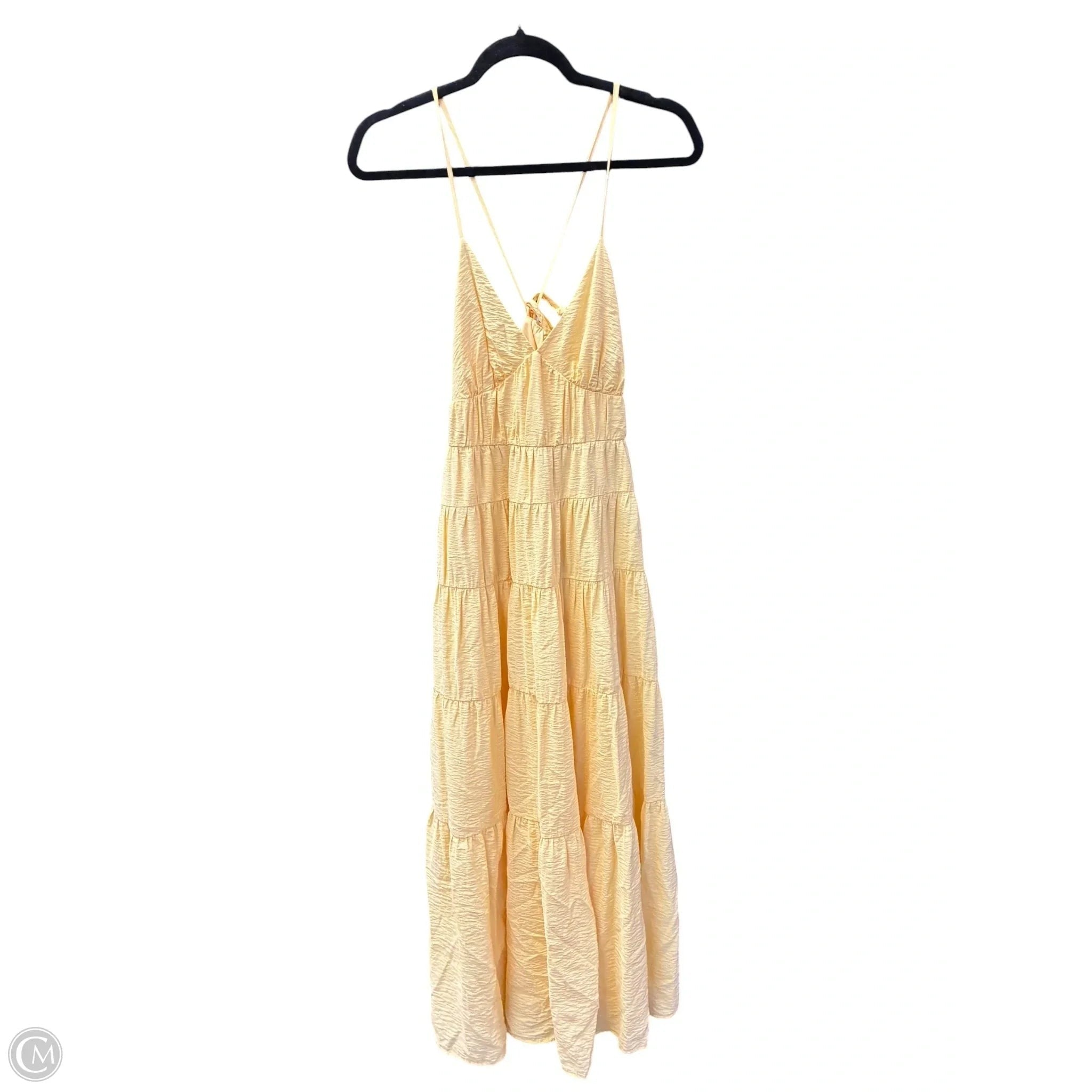 Dress Casual Maxi By Abercrombie And Fitch In Yellow, Size: Xs