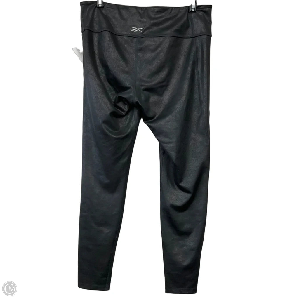 Athletic Leggings By Reebok In Black, Size: Xl