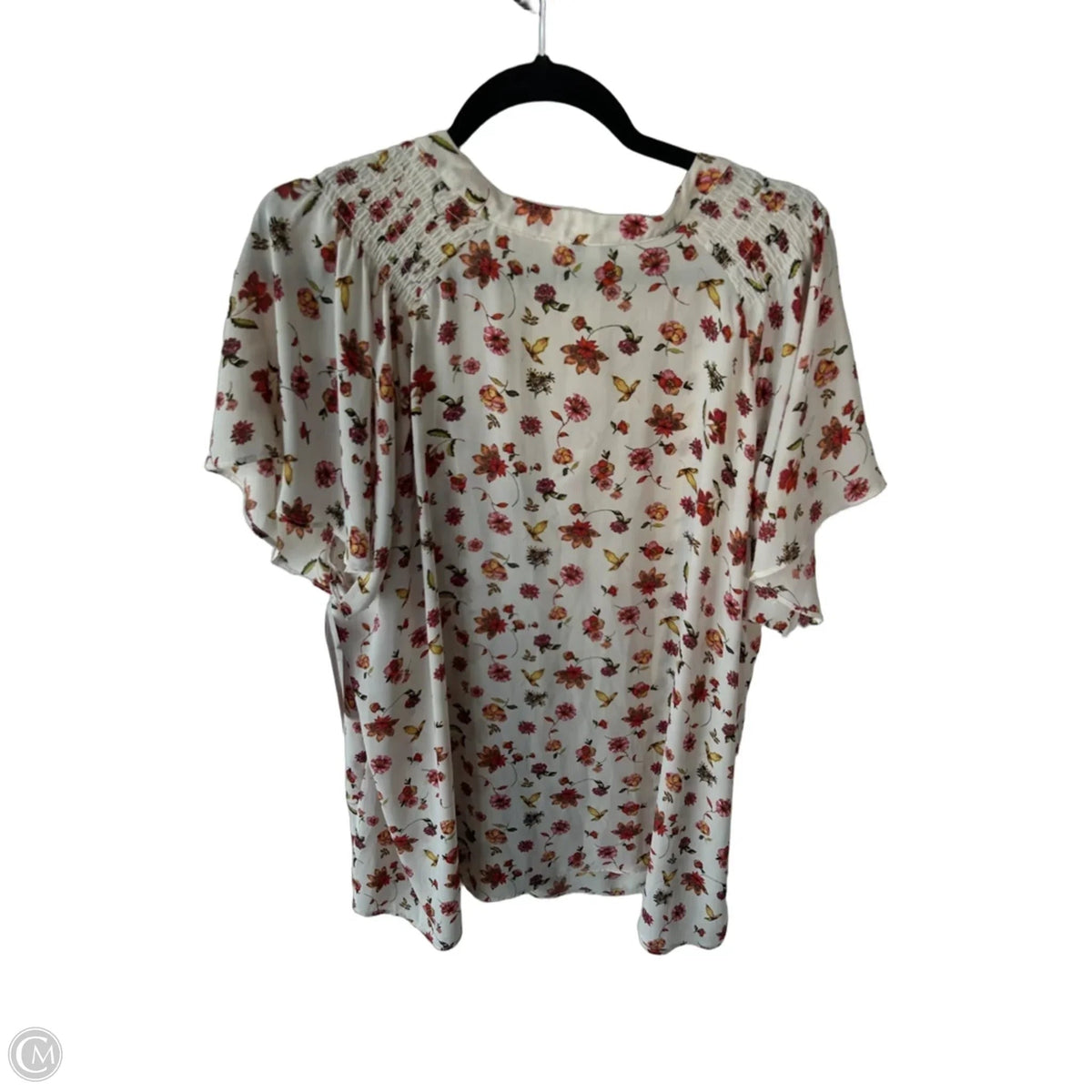 Top Short Sleeve By Rose And Olive In Cream & Red, Size: 3x