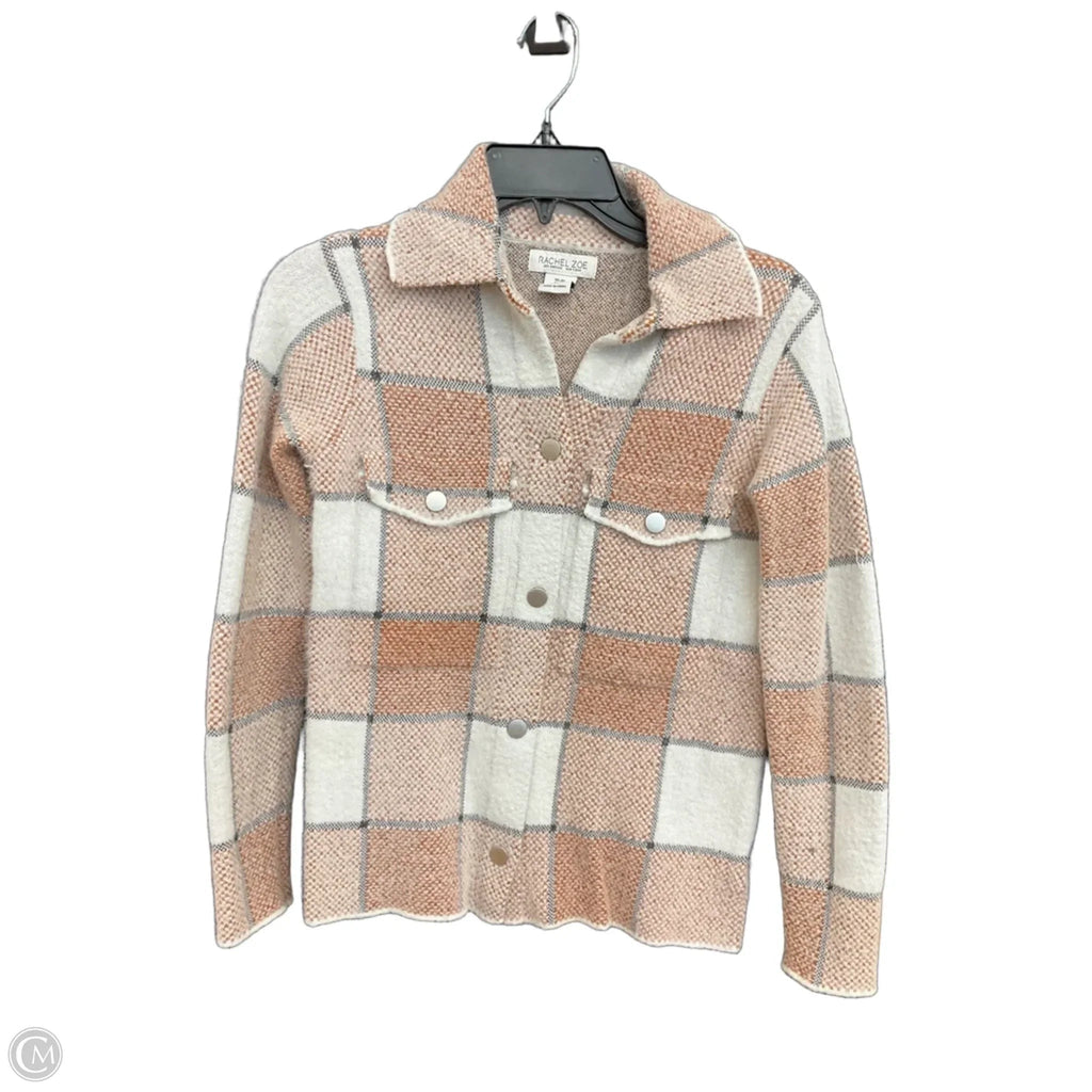 Cardigan By Rachel Zoe In Plaid Pattern, Size: Xs