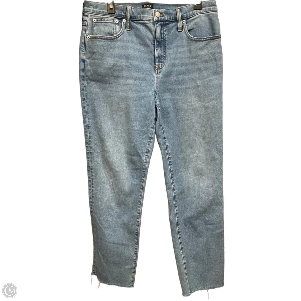 Jeans Straight By J. Crew In Blue Denim, Size: 12