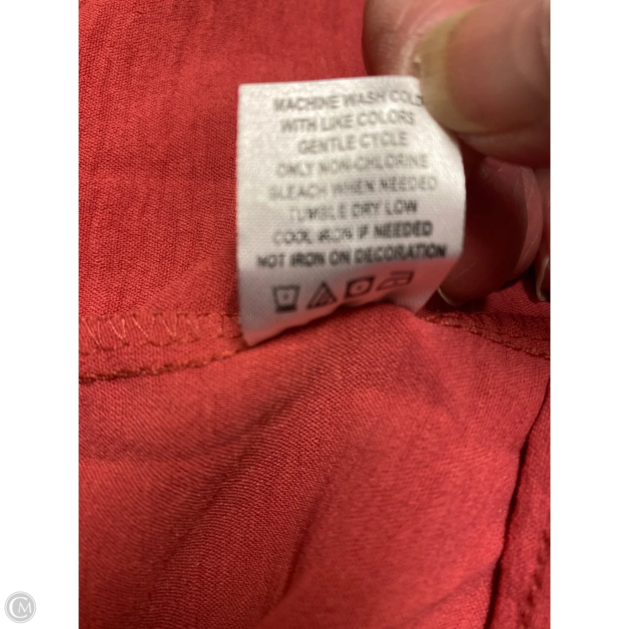 Top 3/4 Sleeve By Adrienne Vittadini In Pink, Size: M