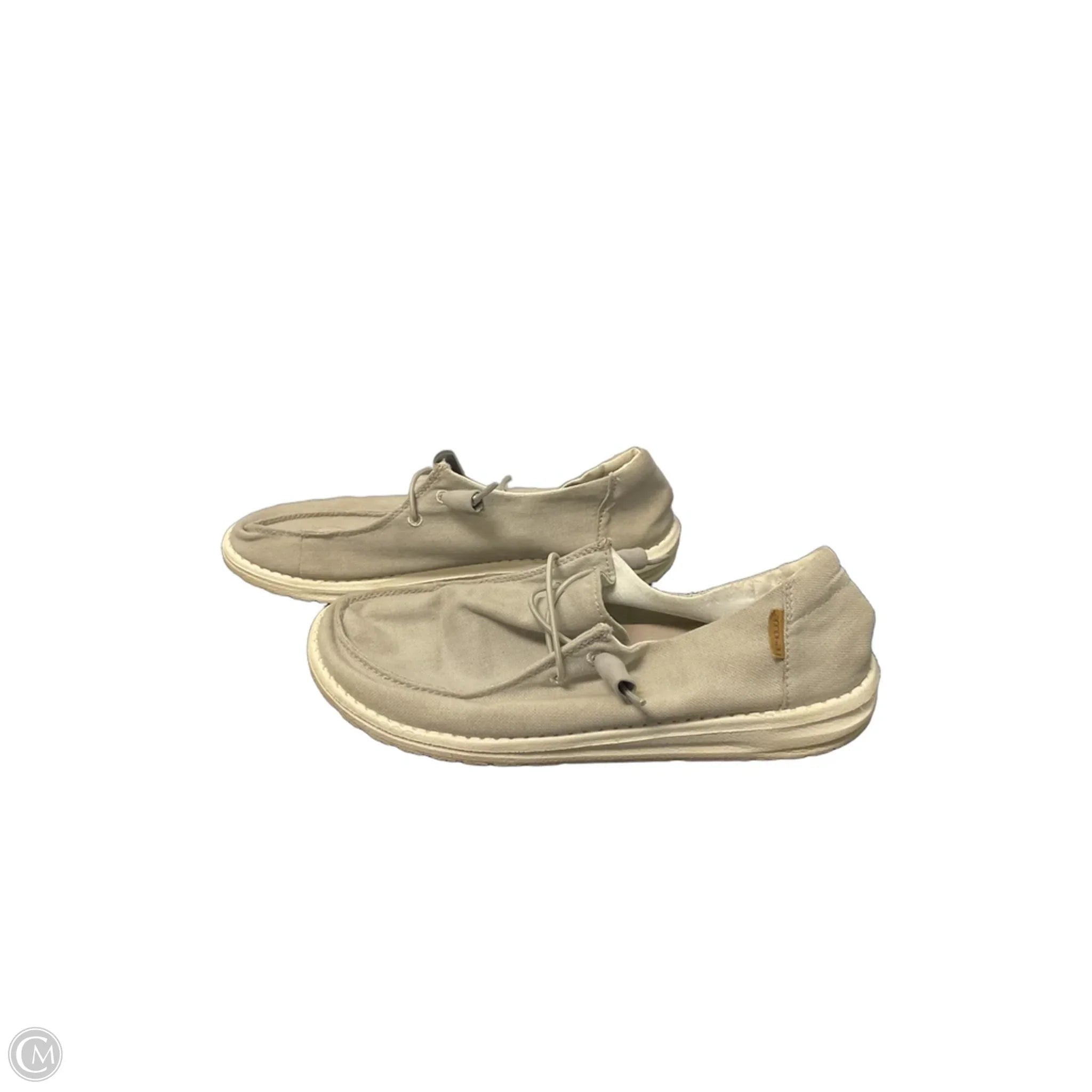 Shoes Flats By Hey Dude In Tan, Size: 9