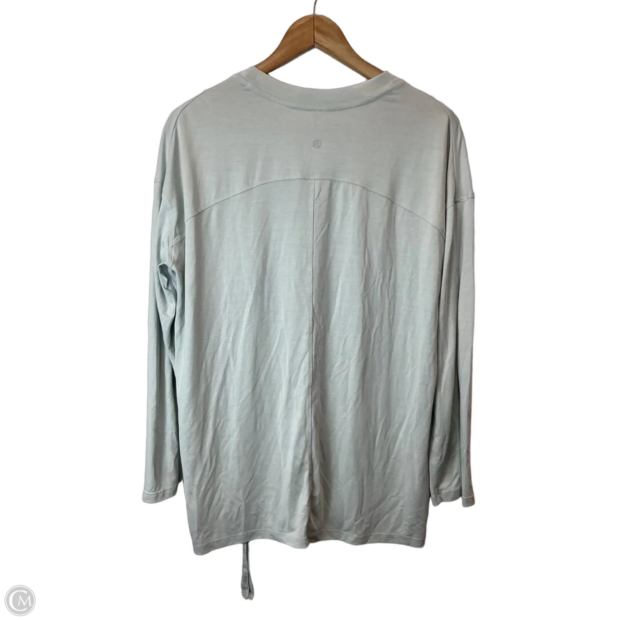 Athletic Top Long Sleeve Crewneck By Lululemon In Blue, Size: 8
