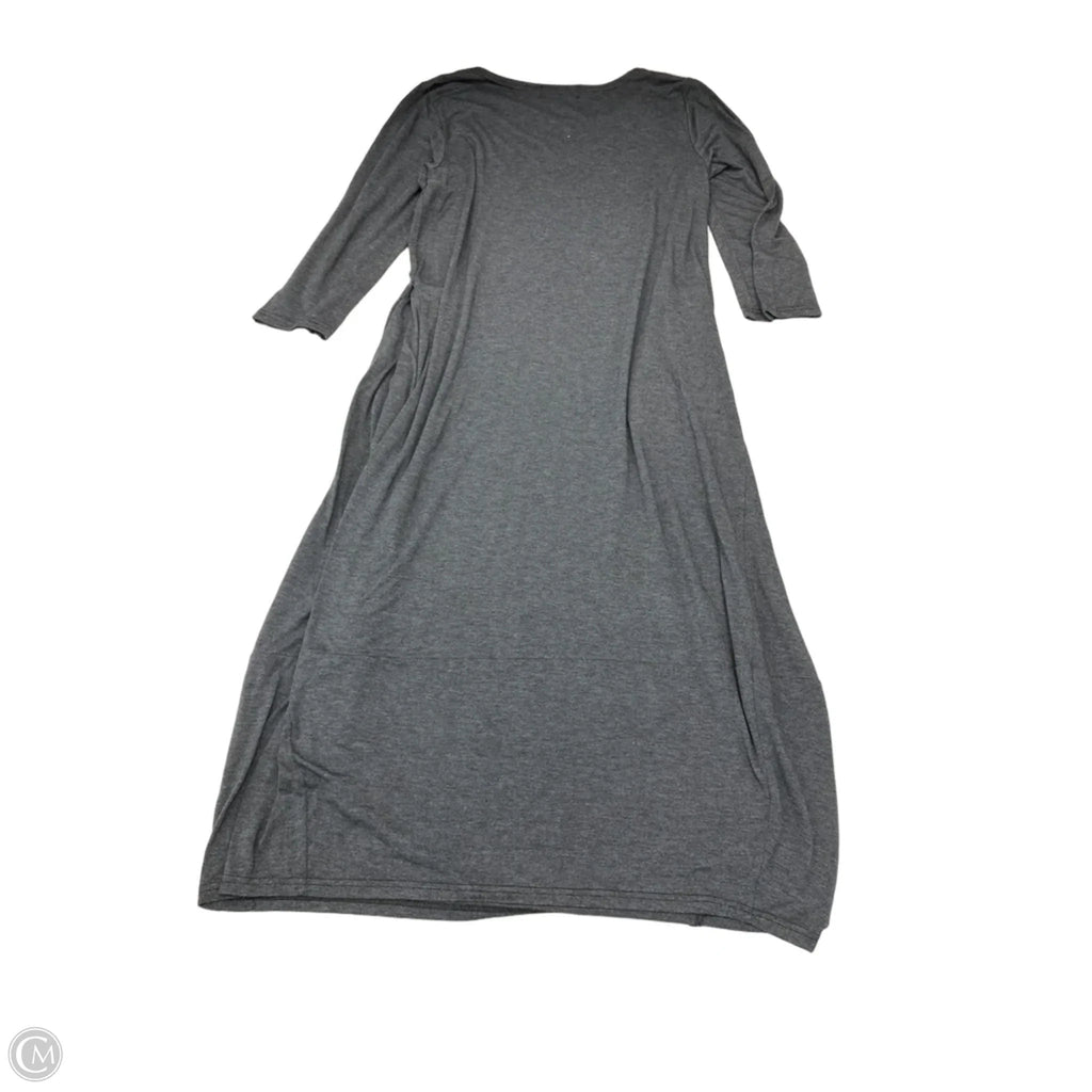 Dress Casual Maxi By Clothes Mentor In Grey, Size: L