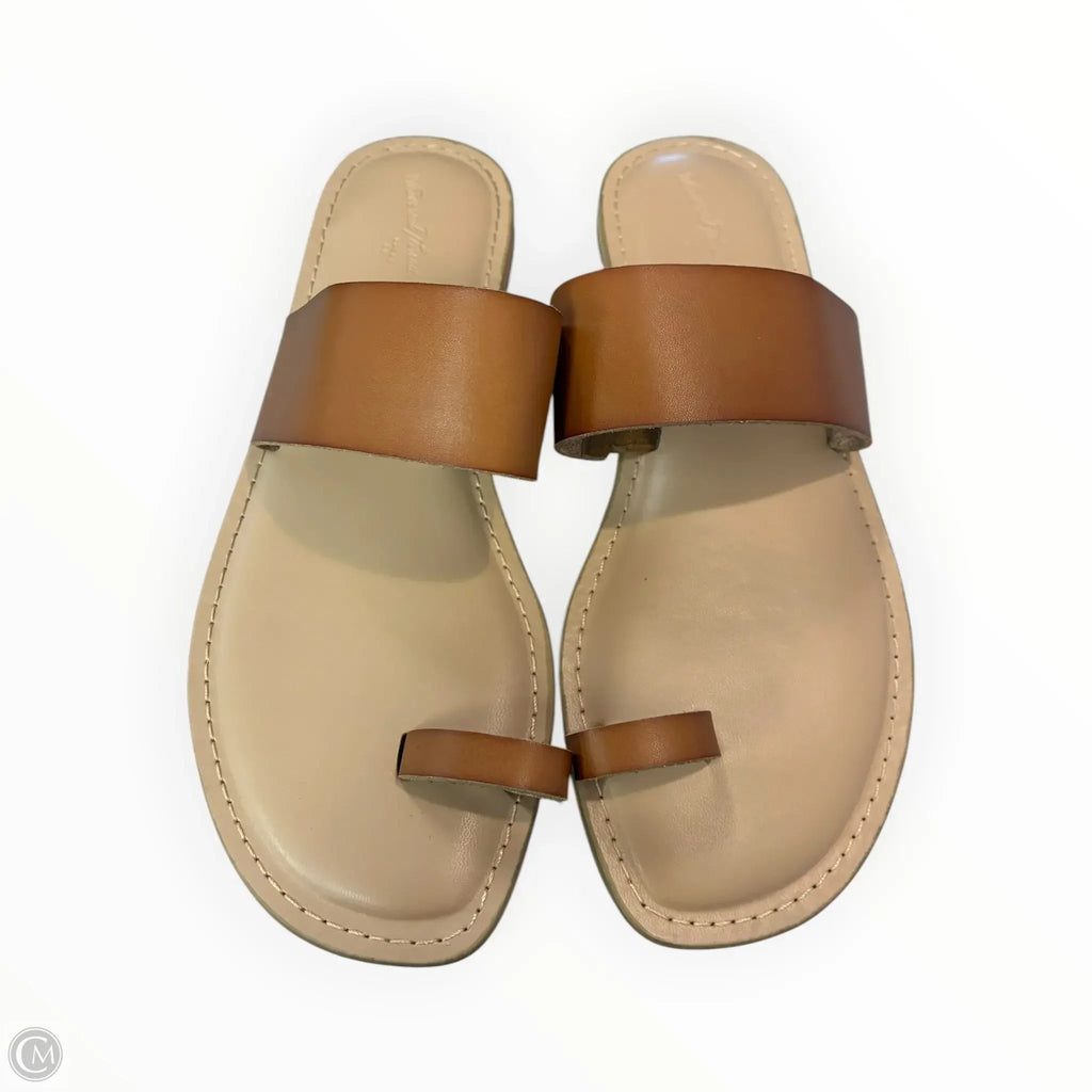 Sandals Flats By Universal Thread In Tan, Size: 6