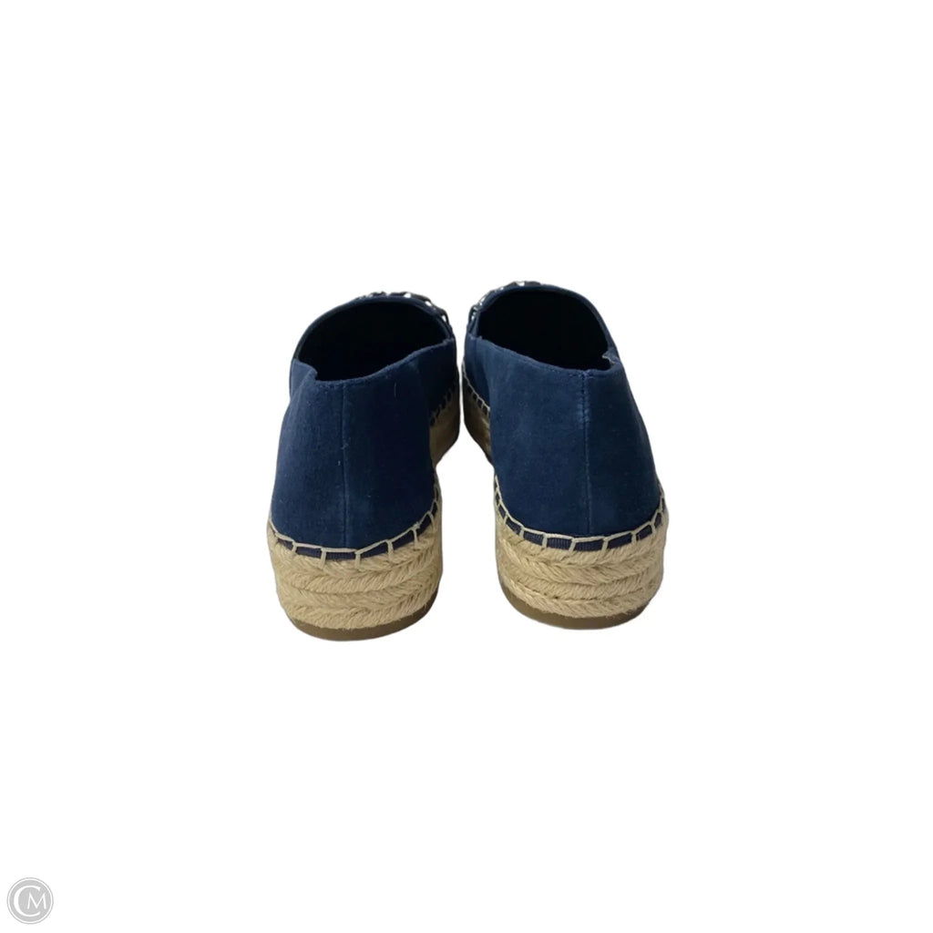 Shoes Designer By Karl Lagerfeld In Blue, Size: 8