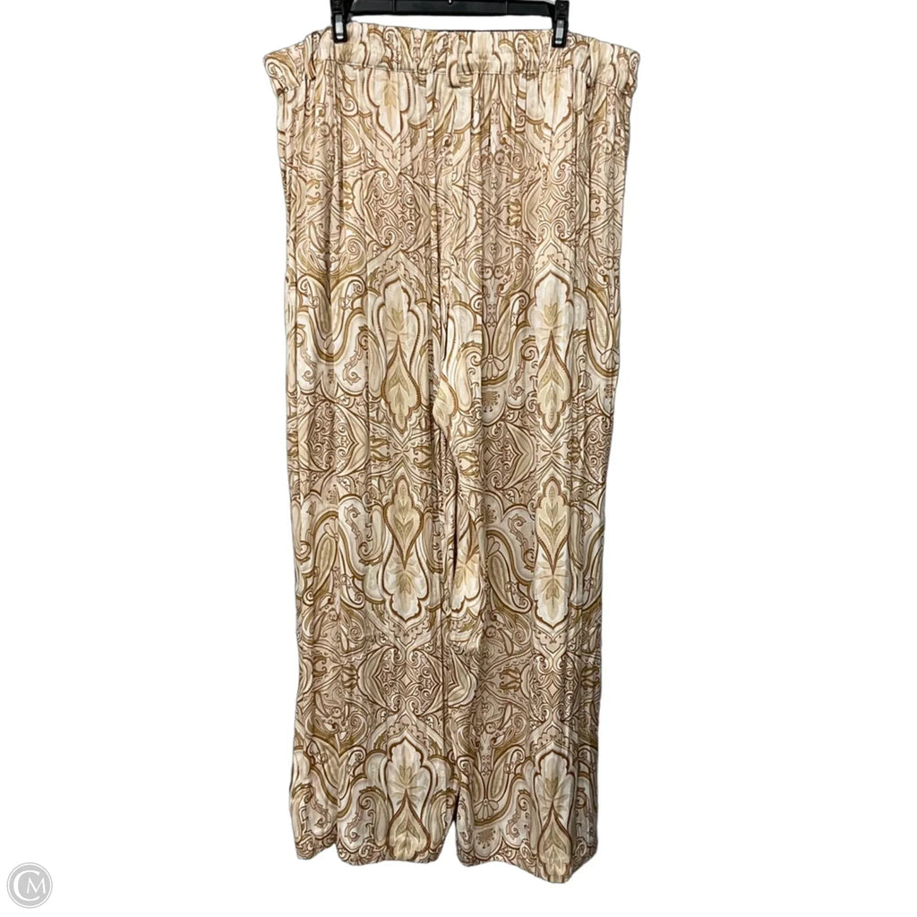 Pants Linen By Lane Bryant In Cream, Size: Xl