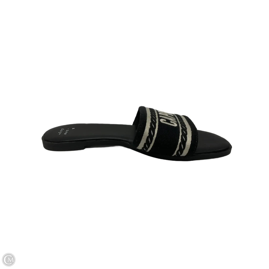 Sandals Flats By A New Day In Black, Size: 6.5