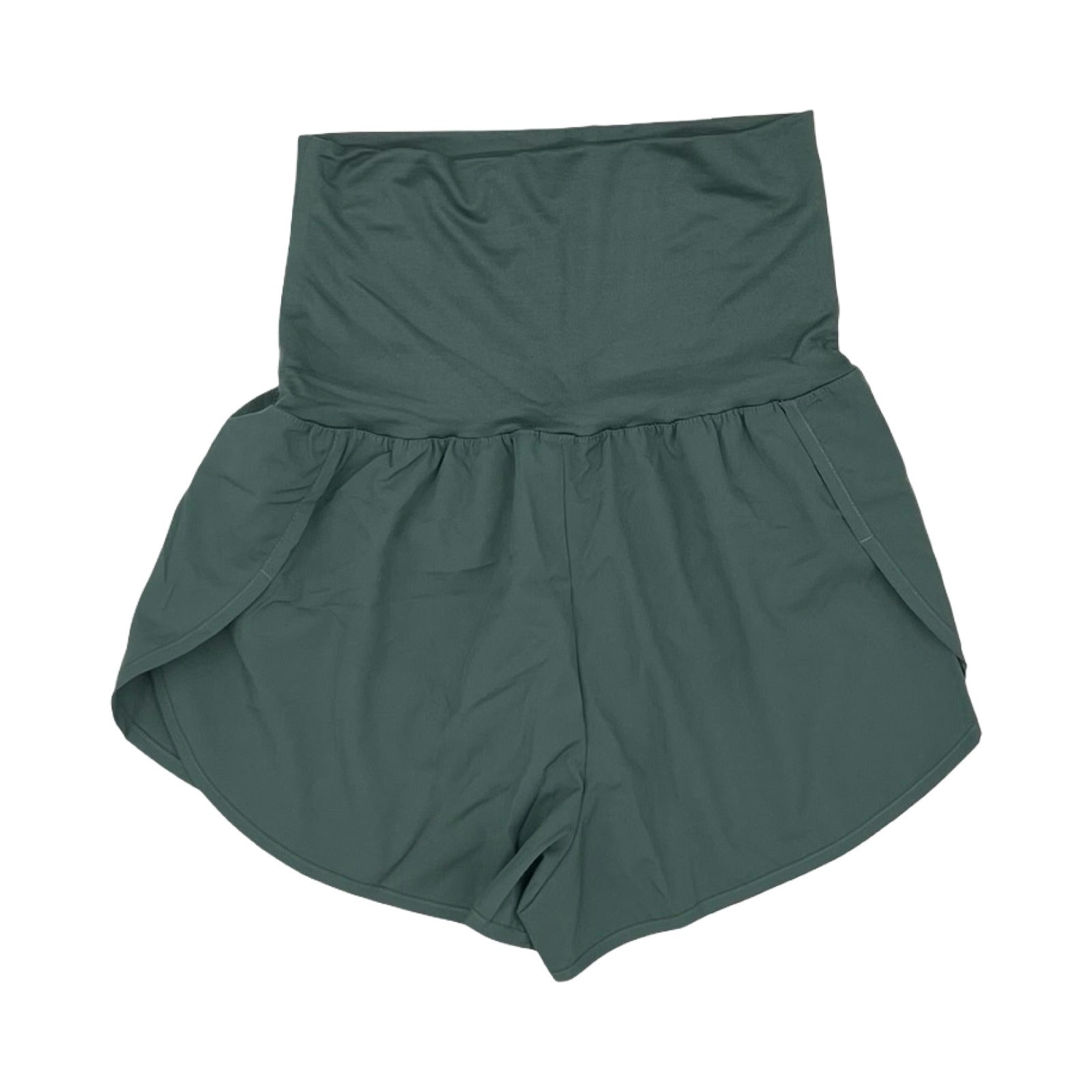 Athletic Shorts By Zenana In Green, Size:Xl