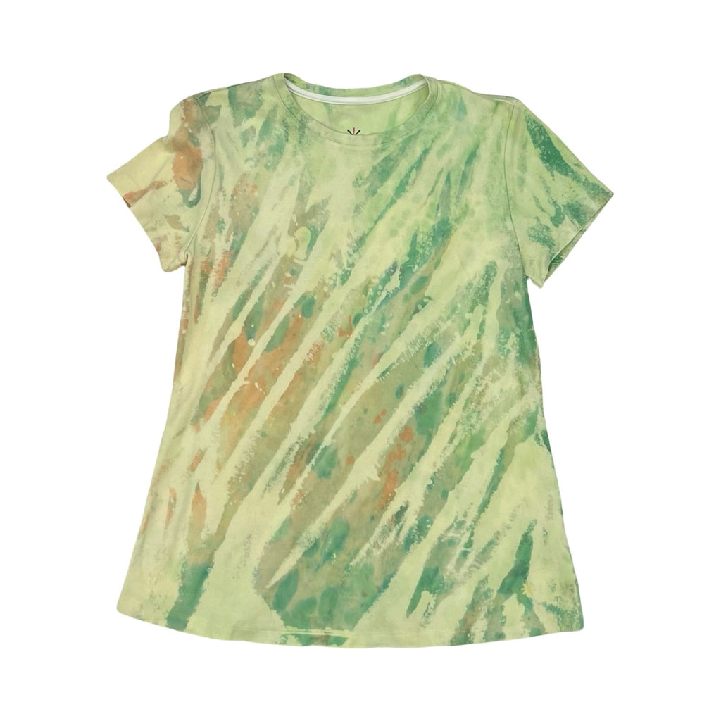 Top Ss By Isaac Mizrahi Live Qvc In Green & Orange, Size:Xs