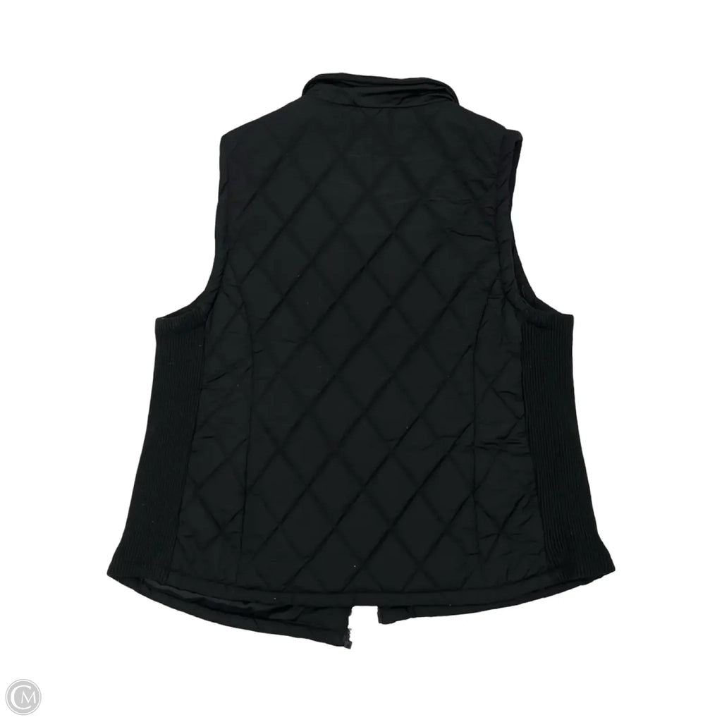 Vest Puffer & Quilted By Workshop In Black, Size: 1x