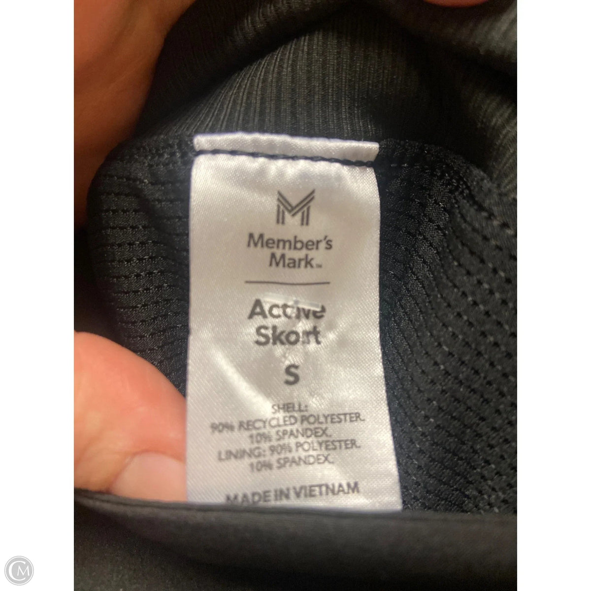 Skort By Members Mark In Black, Size: S