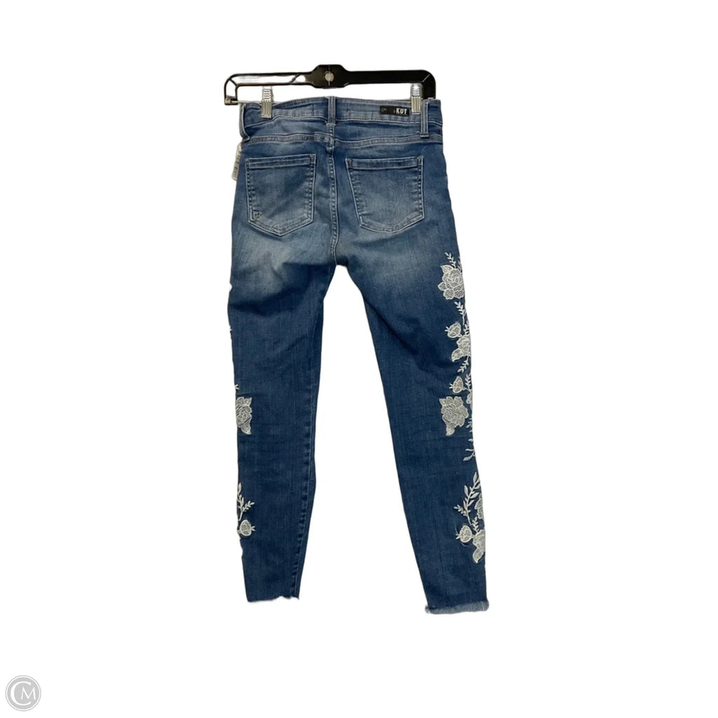 Jeans Skinny By Kut In Blue Denim, Size: 2